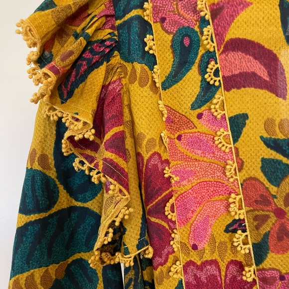 NWT FARM Rio Cotton Ruffle Mini Dress Size S - Picture 10 of 15